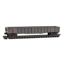 Micro-Trains N 10544002 Weathered 50' Weathered Gondola, Black Car