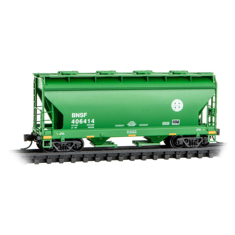 Micro-Trains N 092 00 610 2-Bay Covered Hopper, Burlington Northern Santa Fe