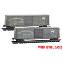 Micro-Trains N 983 05 082 50' Weathered Boxcars, Gulf, Mobile & Ohio (2-Pack)