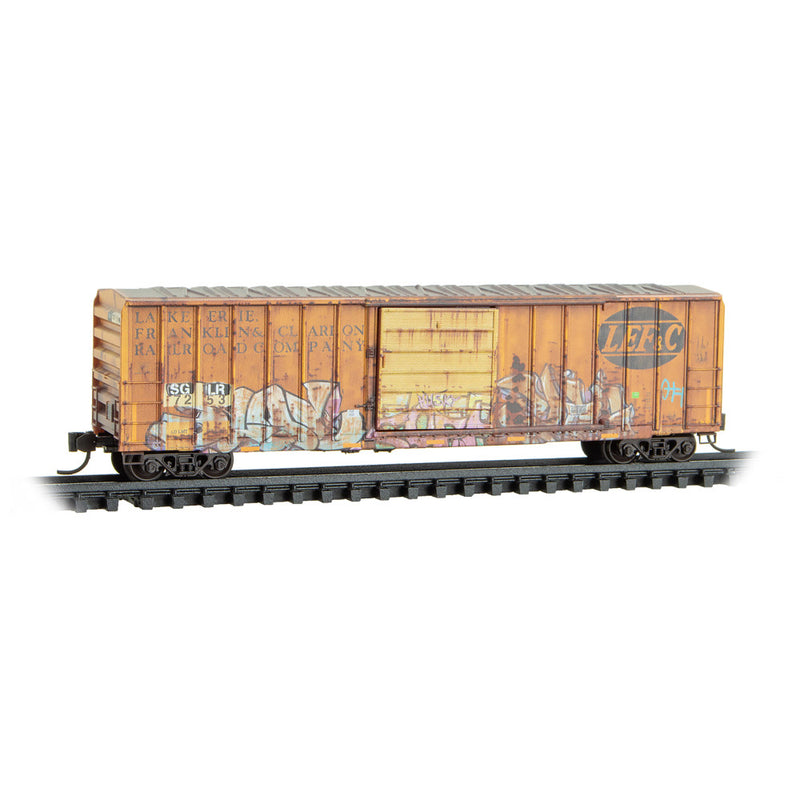 Micro-Trains N 025 44 951 50' Rib Side Weathered Boxcar, Ex-Per Diem