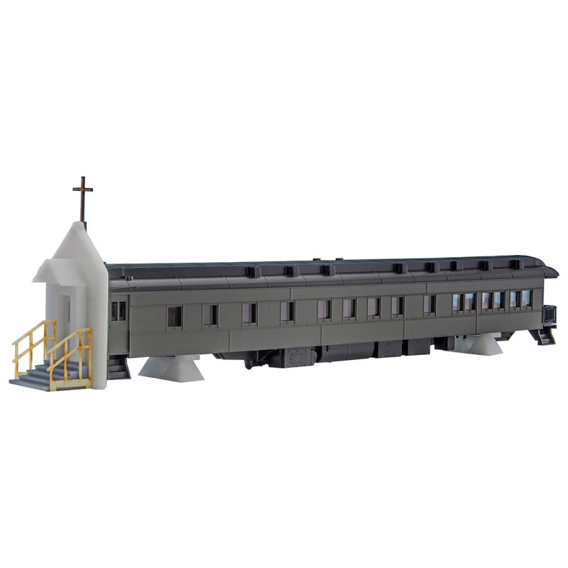 Micro-Trains N 144 00 300 Pullman Heavyweight 3-2 Observation Chapel Car with Facade Kit, Unpainted