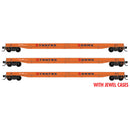 Micro-Trains N 983 02 269 70' Warren Circus Flat Cars Strates Shows Flat Car 3-Pack | 62.21