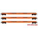 Micro-Trains N 983 02 269 70' Warren Circus Flat Cars Strates Shows Flat Car 3-Pack