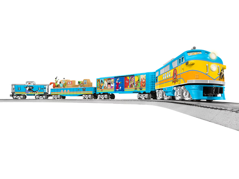 PREORDER Lionel 2423010 O Lookey Tunes Train Set - 3-Rail - Sound & Control LionChief - EMD FT, 3 Cars, O-36 FasTrack(R) Oval, Power Pack, Remote Controller