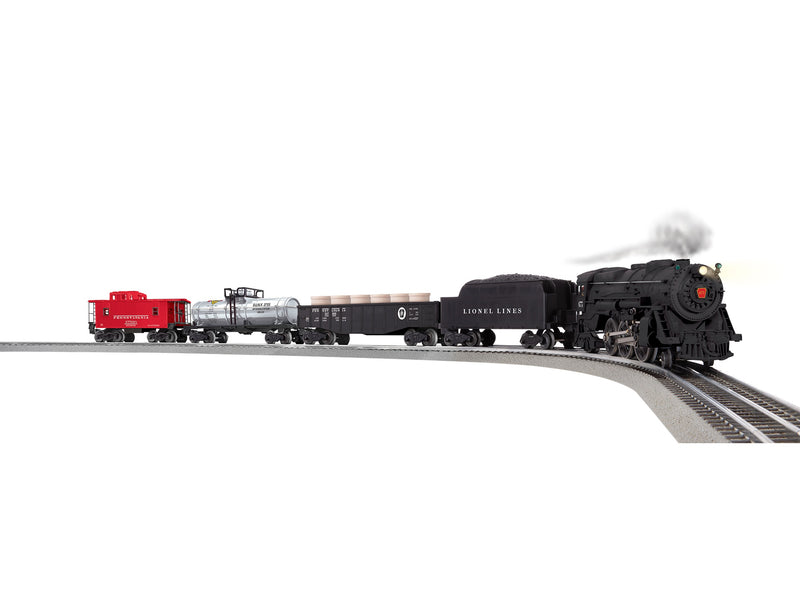 PREORDER Lionel 2423050 O Prairie Freight Train Set - LionChief Sound, Smoke & Control - Lionel Lines 2-6-2 Prairie, 3 Cars, FasTrack Oval, Remote Controller