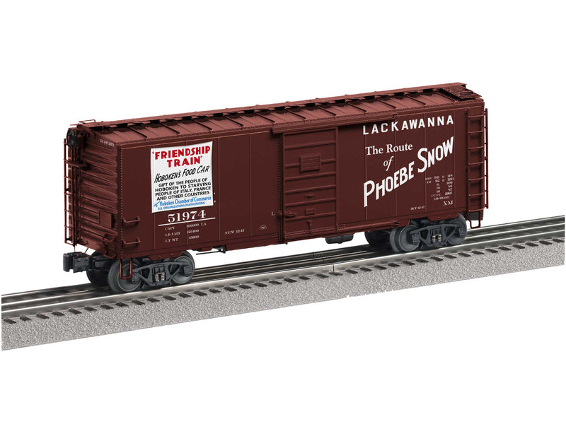 PREORDER Lionel 2426030 O PS-1 Boxcar with FreightSounds(R) - 3-Rail - Ready to Run - Delaware, Lackawanna & Western