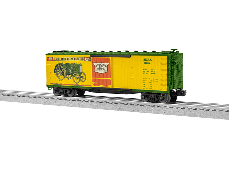 PREORDER Lionel 2426180 O Double-Sheathed Wood Boxcar - 3-Rail - Ready to Run - John Deere