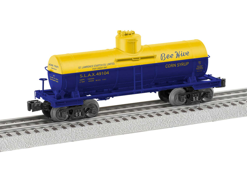 PREORDER Lionel 2426570 O 8,000-Gallon Tank Car - 3-Rail - Ready to Run - St. Lawrence Starch SLAX