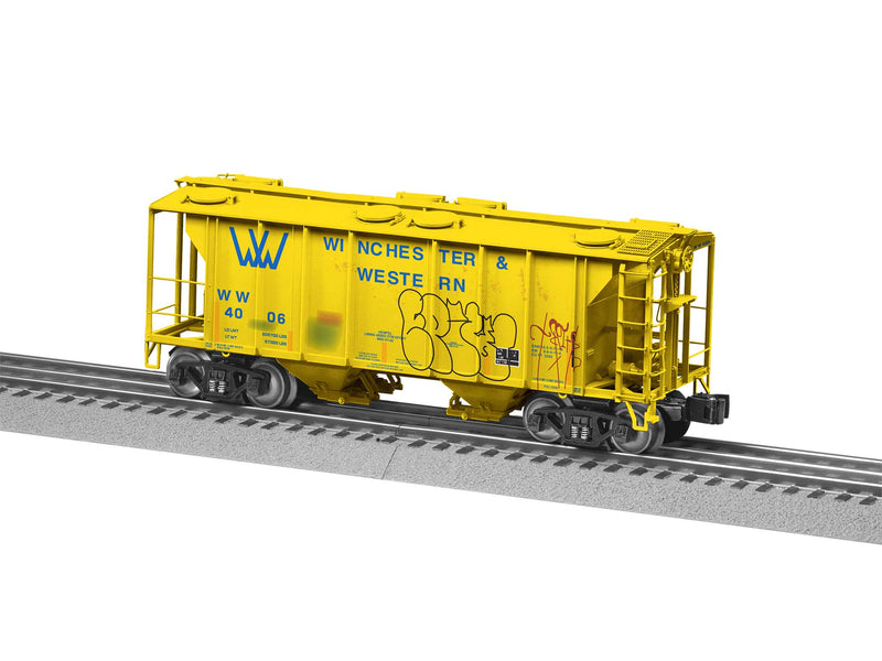 PREORDER Lionel 2426671 O PS-2 2-Bay Covered Hopper - 3-Rail - Ready to Run - Winchester & Western