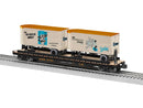 Lionel O 2426700 PS-4 50' Flatcar with 2 20' Piggyback Trailers, 3-Rail, ACME Looney Tunes