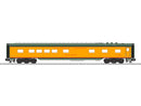 PREORDER Lionel 2427340 O 21" Smooth-Side Diner with StationSounds - 3-Rail - Ready to Run - Illinois Central "Palm Garden" (City of Miami, yellow, green, red)