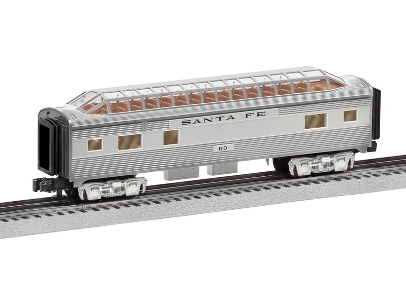 Lionel O 2427640 Full Dome Car, Atchison Topeka & Santa Fe