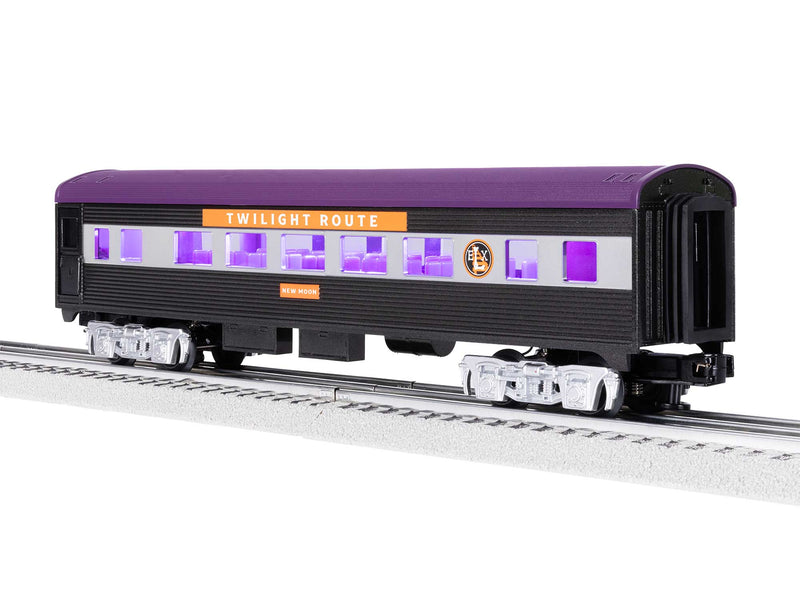 Lionel O 2427930 Streamlined Coach, 3-Rail, Twilight Route "New Moon"