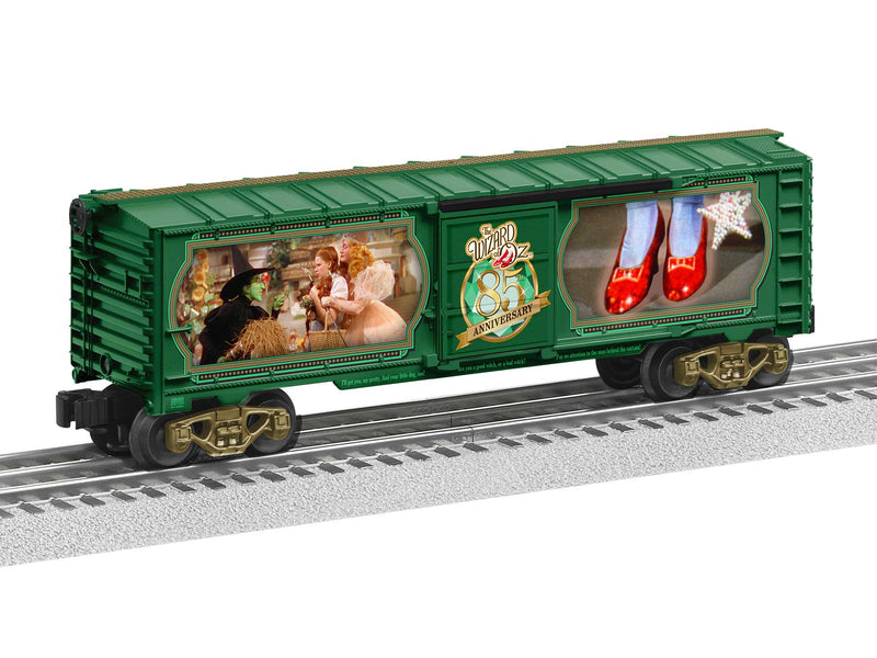 PREORDER Lionel 2428050 O Steel Boxcar - 3-Rail - Ready to Run - Wizard of Oz Illuminated Red Slippers (green)