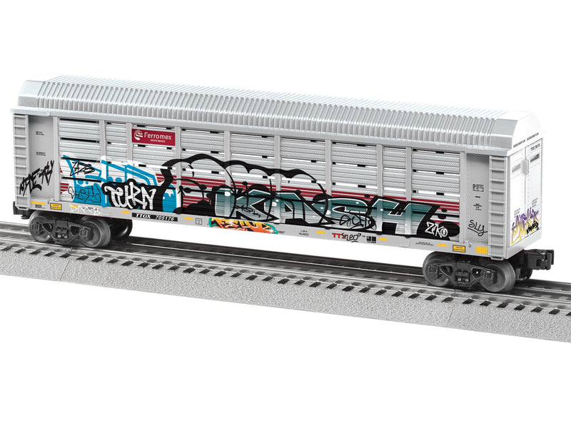 Lionel O 2428390 Enclosed Auto Rack, 3-Rail, Ferromex TTGX