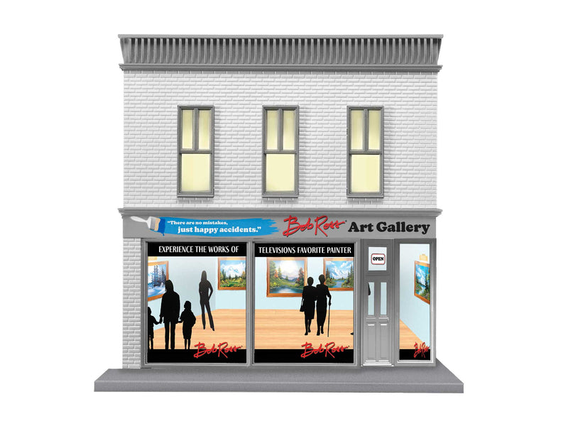 PREORDER Lionel 2429080 O Bob Ross Gallery Building w/Light - Assembled - 9-1/4 x 6 x 6"  23.5 x 15.2 x 15.2cm