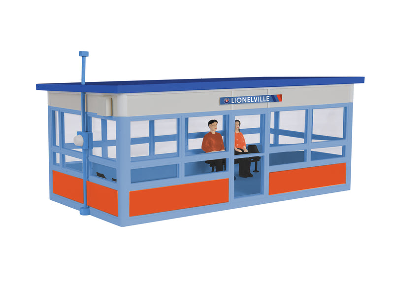 PREORDER Lionel 2430040 O Lionelville Passenger Shelter - Assembled - 5 x 2-1/2 x 2"  12.7 x 6.4 x 5.1cm