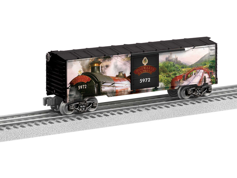 PREORDER Lionel 2438010 O Steel Boxcar - 3-Rail - Ready to Run - Harry Potter Hogwarts Express