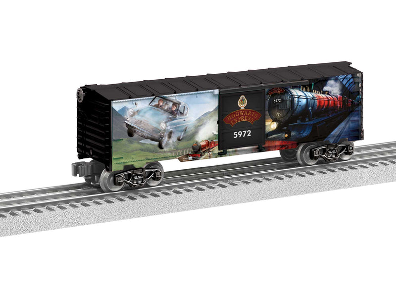 PREORDER Lionel 2438020 O Steel Boxcar - 3-Rail - Ready to Run - Harry Potter Hogwarts Express