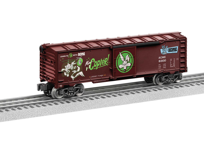 PREORDER Lionel 2438300 O Steel Boxcar - 3-Rail - Ready to Run - Looney Tunes ACME