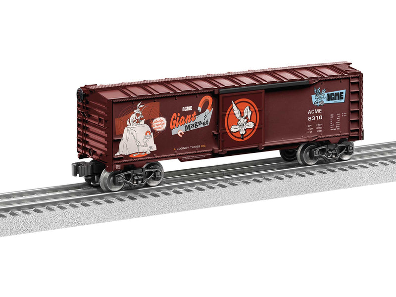 PREORDER Lionel 2438310 O Steel Boxcar - 3-Rail - Ready to Run - Looney Tunes ACME