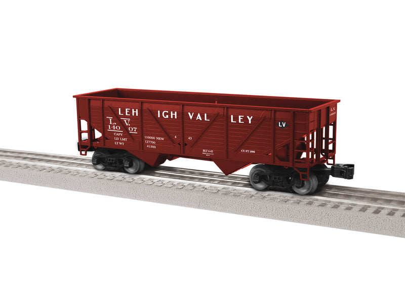 PREORDER Lionel 2442099 O Composite 2-Bay Hopper - 3-Rail - Ready to Run - Lehigh Valley