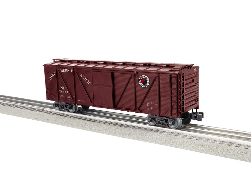 PREORDER Lionel 2442181 O Single-Sheathed Wood Boxcar - 3-Rail - Ready to Run - Northern Pacific