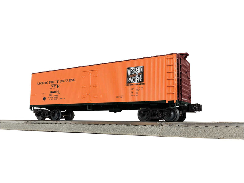 PREORDER Lionel 2442231 O Wood Reefer w/Vertical Siding - 3-Rail - Ready to Run - Pacific Fruit Express