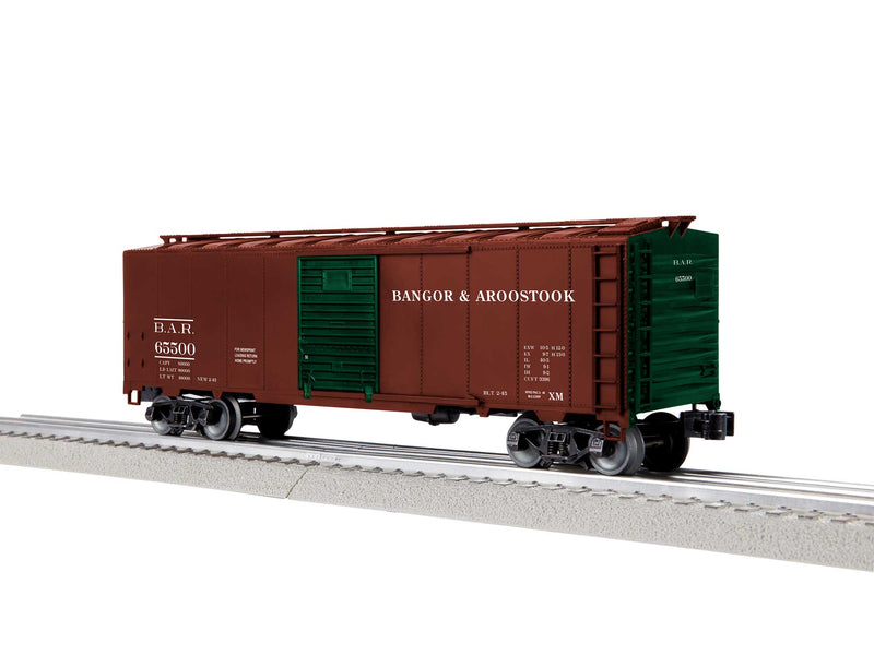 Lionel O 2442262 AAR 40' Steel Boxcar, 3-Rail, Bangor & Aroostook