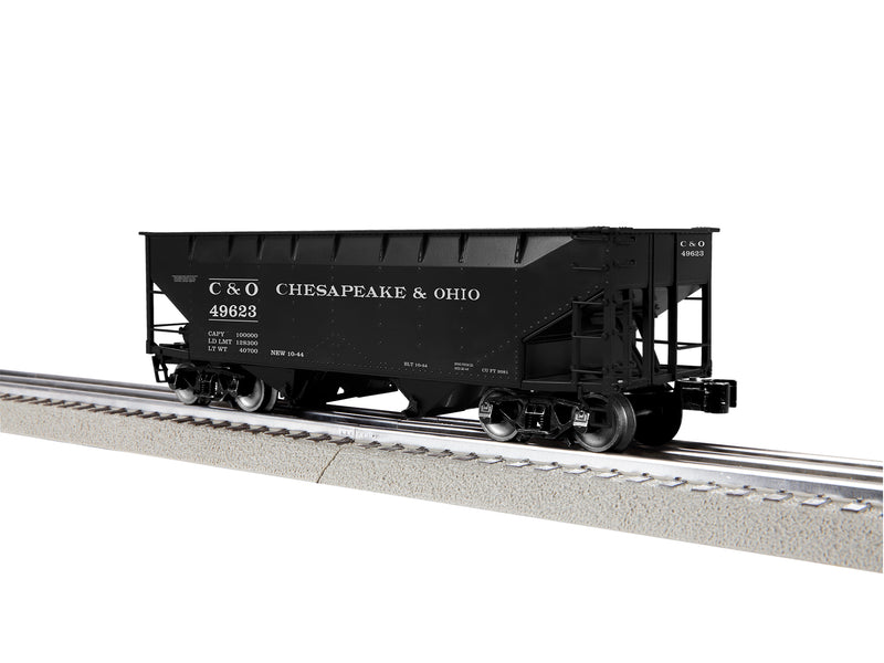 PREORDER Lionel 2442309 O AAR 2-Bay Offset Hopper - 3-Rail - Ready to Run - Chesapeake & Ohio