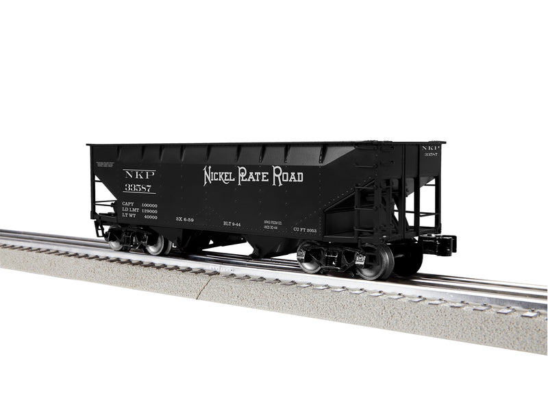 Lionel O 2442320 AAR 2-Bay Offset Hopper, 3-Rail, Nickel Plate Set