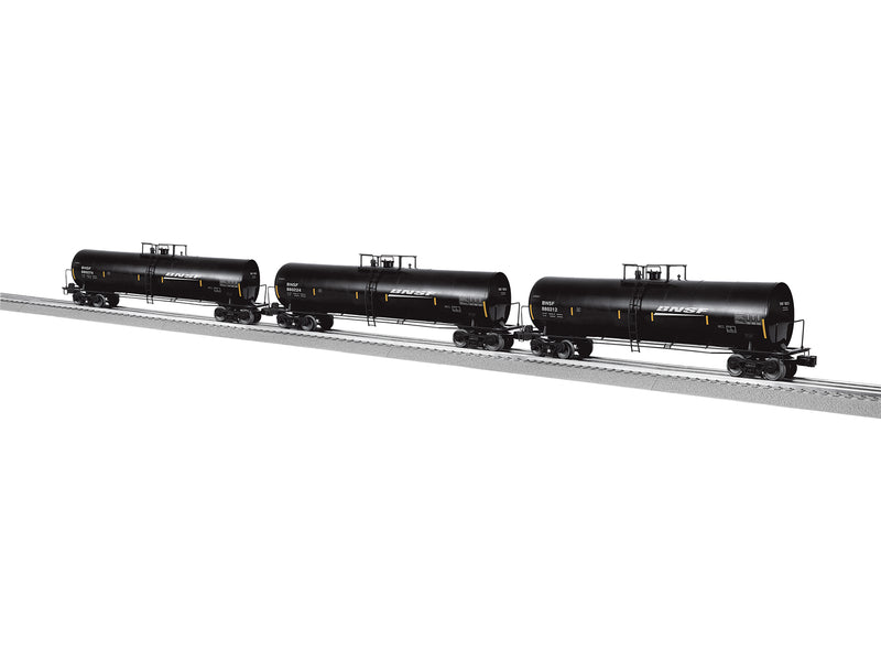 PREORDER Lionel 2442350 O 50' Tank Car 3-Pack - 3-Rail - Ready to Run - BNSF Railway