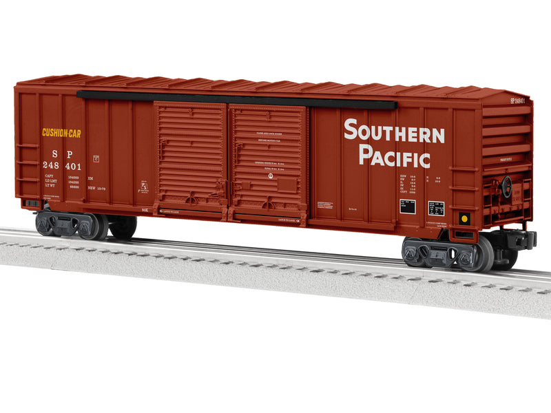 PREORDER Lionel 2443011 O 50' Double-Door Rib-Side Boxcar - Standard O 3-Rail - Ready to Run - Southern Pacific