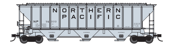 Trainworx 24433-06 Pullman Standard PS2CD 4427 cu. ft. High side covered hopper, Northern Pacific-