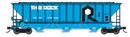 Trainworx 24443 Pullman Standard PS2CD 4427 cu. ft. High side covered hopper, Rock Island - Car