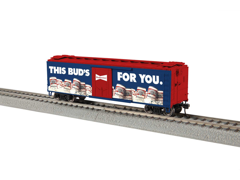 PREORDER Lionel 2454160 HO 40' Steel Reefer - Ready to Run - Anheuser-Busch Budweiser (blue, white, red, This Bud's for You)