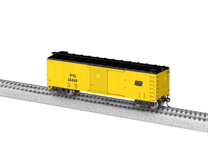 PREORDER Lionel 2454210 HO 40' Steel Flat-End Boxcar - Ready to Run -- Penn Central