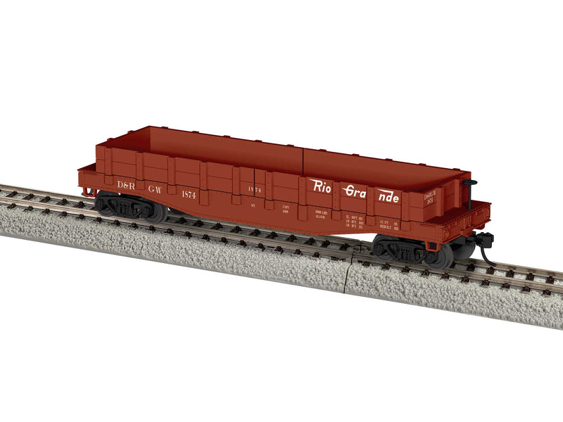 PREORDER Lionel 2454270 HO 40' Flatcar w/Wood Sides (Gondola) - Ready to Run -- Denver & Rio Grande Western