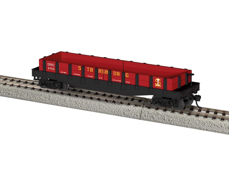 PREORDER Lionel 2454300 HO 40' Flatcar w/Wood Sides (Gondola) - Ready to Run -- Strasburg