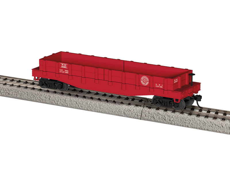 PREORDER Lionel 2454310 HO 40' Flatcar w/Wood Sides (Gondola) - Ready to Run -- Western Maryland