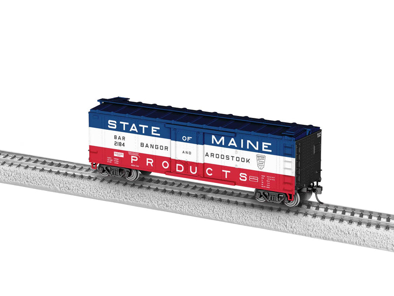 PREORDER Lionel 2454380 HO 40' Steel Flat-End Boxcar - Ready to Run -- Bangor & Aroostook