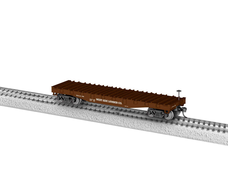 PREORDER Lionel 2454450 HO 40' Steel-Deck Steel Mill Flatcar - Ready to Run -- West Side Lumber
