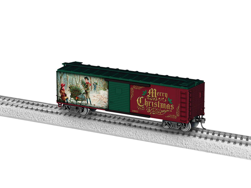 PREORDER Lionel 2454540 HO 40' Steel Flat-End Boxcar with Sound - Ready to Run - The Polar Express(TM) -- Christmas