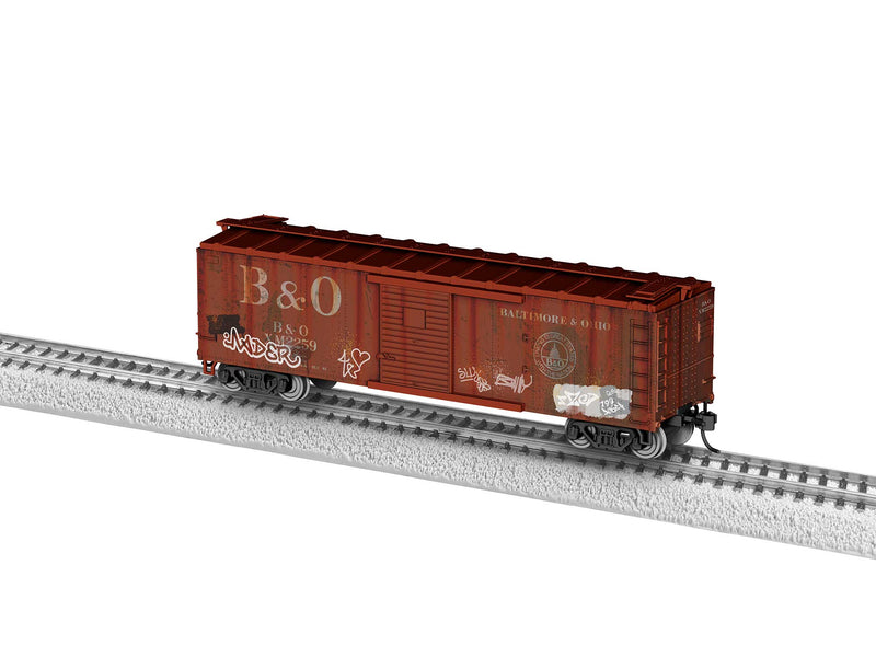 PREORDER Lionel 2454710 HO 40' Steel Flat-End Boxcar - Ready to Run -- Baltimore & Ohio