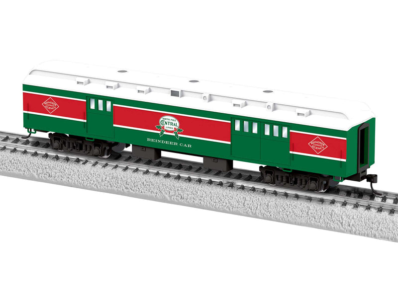 PREORDER Lionel 2455190 HO Heavyweight Baggage - Ready to Run -- North Pole Central (green, red, white)