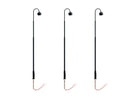 PREORDER Lionel 2456030 HO Single-Arm Warm White LED Street Light/Lamp 3-Pack - Black Mast 4" 10.2cm Tall