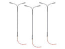 PREORDER Lionel 2456093 HO Double-Arm Highway Warm White LED Street Light/Lamp 3-Pack - Gray Mast 4" 10.2cm Tall