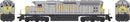 PREORDER Bowser HO 24889 GMD SD40, Standard DC, Executive Line, Quebec, North Shore & Laborador 209 (gray, orange, yellow)