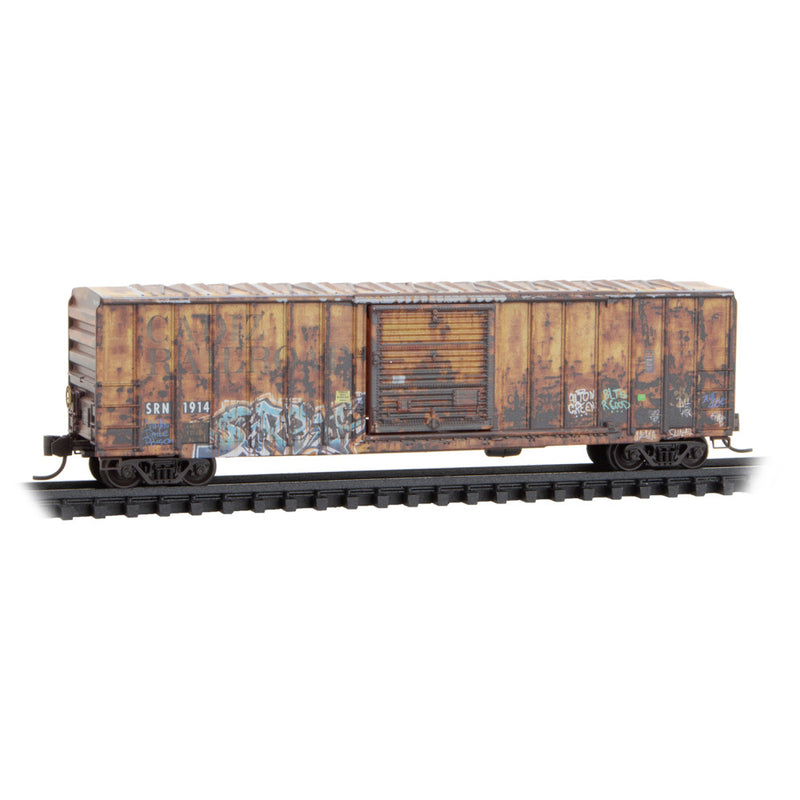 Micro-Trains N 02544196 Weathered 50' Rib Side Box Car, Sabine River & Northern Ex-Cadiz