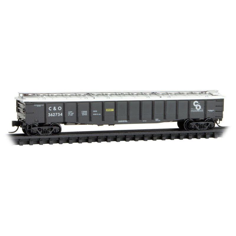 Micro-Trains N 10600036 50' Steel Side Covered Gondola, Chesapeake & Ohio